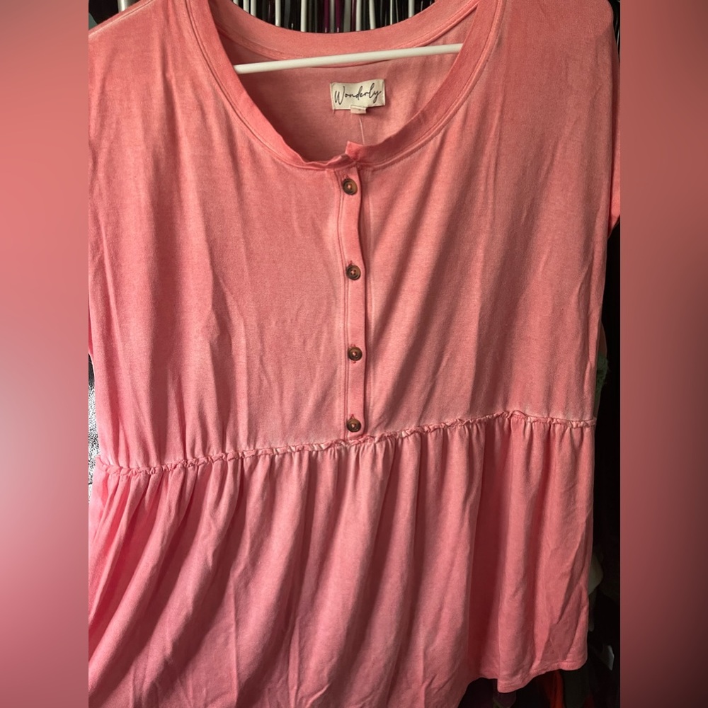 Wonderful half button blouse
